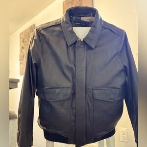 NEW mens leather jacket